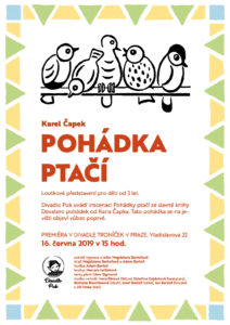 Plakát ptačí pohádka, Divadlo Puk